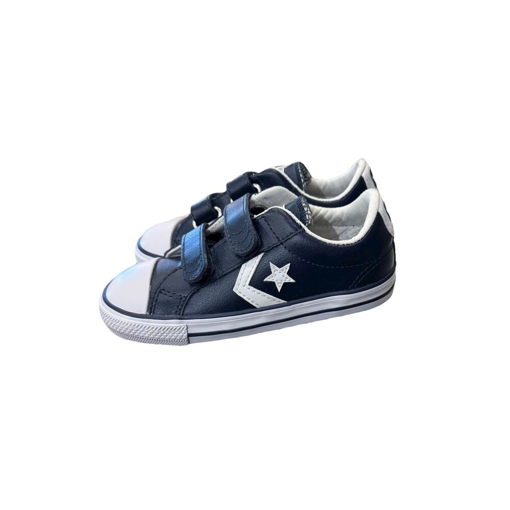 NIB Converse Star Player 2V Ox Navy White Infant Size 9 EU 25 746139C - Picture 3 of 7
